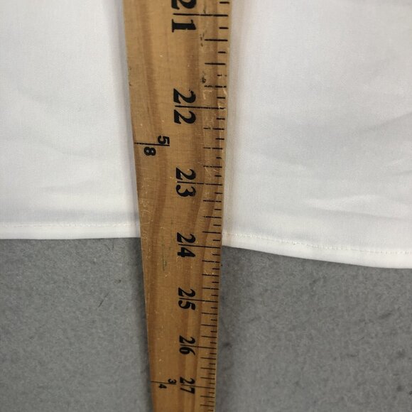 Vineyard Vines Top Womens 0 White Poplin Basketweave Stretch Beach Prep NEW - Picture 6 of 16